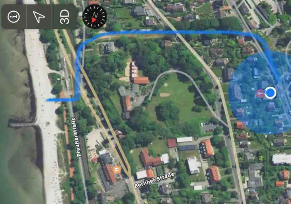 Im Bademantel An Den Strand Mit Terrasse Eckernförde エクステリア 写真