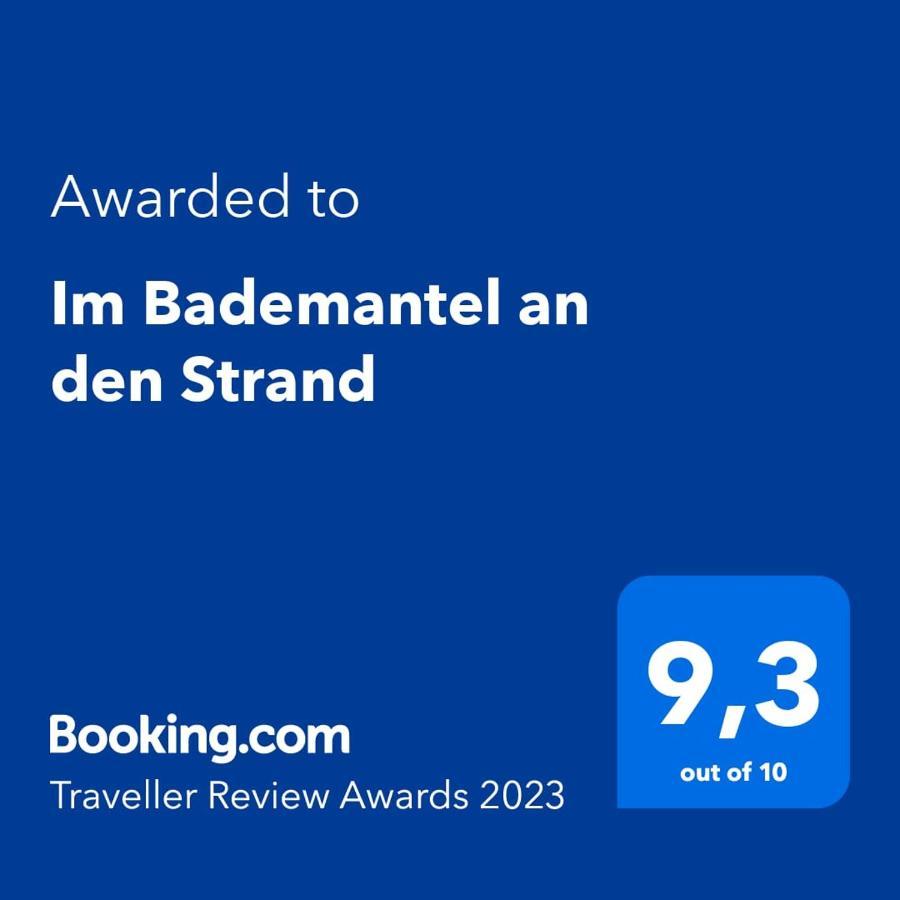 Im Bademantel An Den Strand Mit Terrasse Eckernförde エクステリア 写真