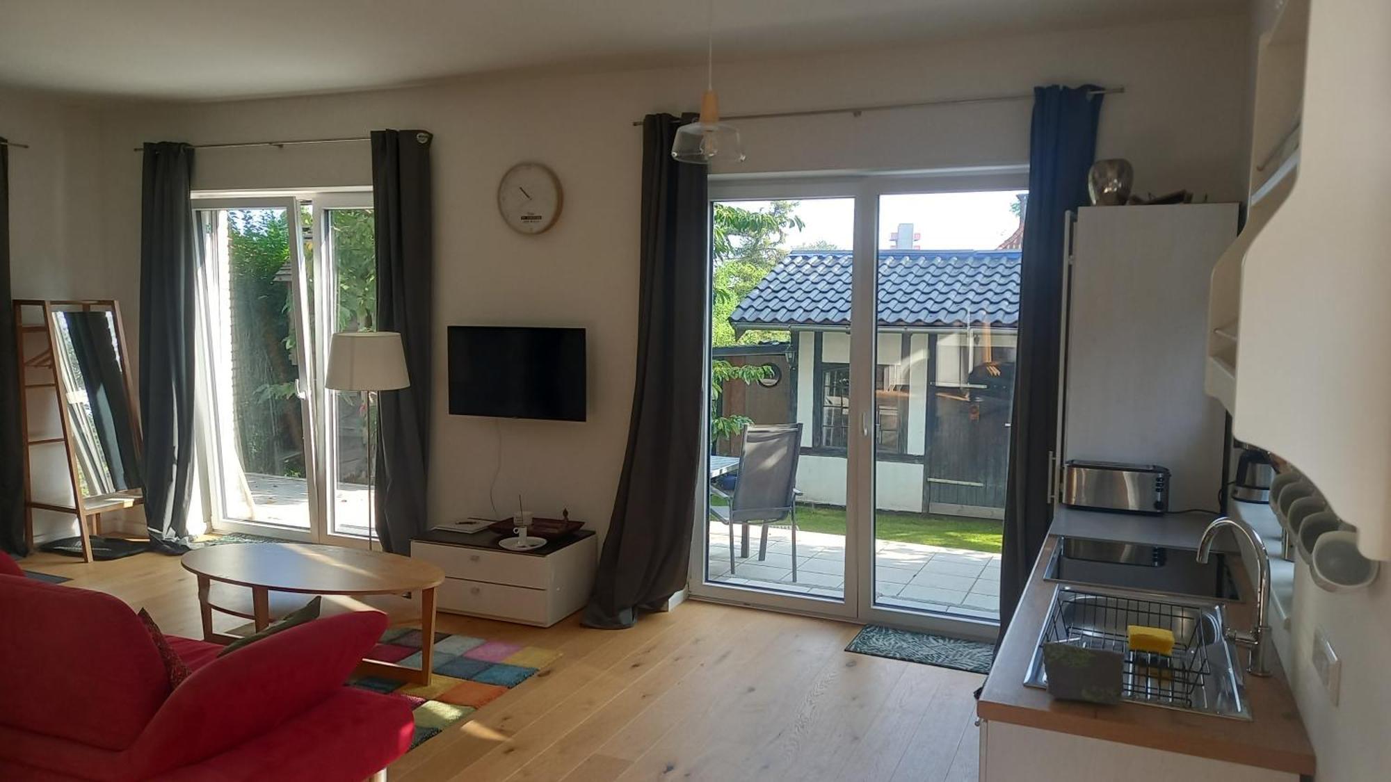 Im Bademantel An Den Strand Mit Terrasse Eckernförde エクステリア 写真